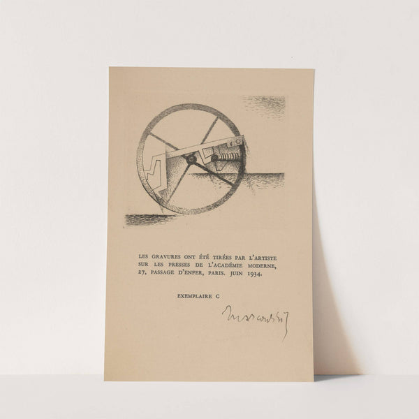 Exemplaire C (1934) by Louis Marcoussis