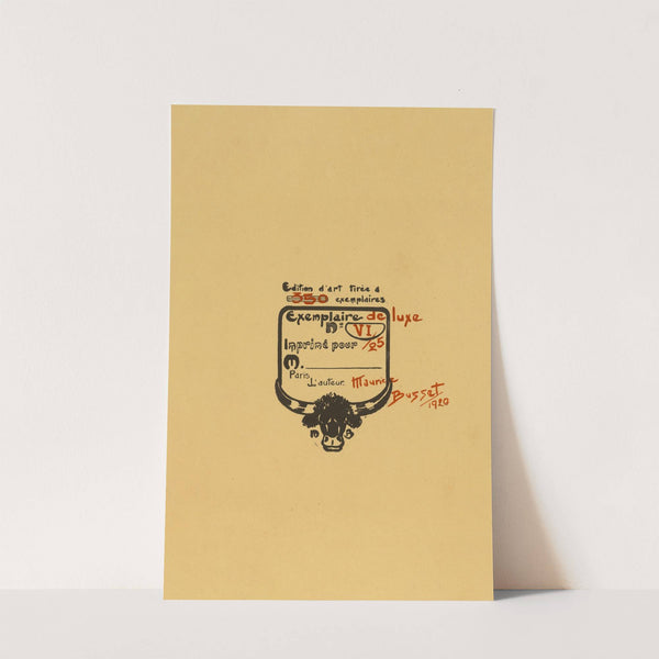 Exemplaire de luxe (1920)