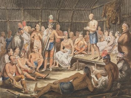 Exhibition of Indian Tribal Ceremonies at the Olympic Theater, Philadelphia
