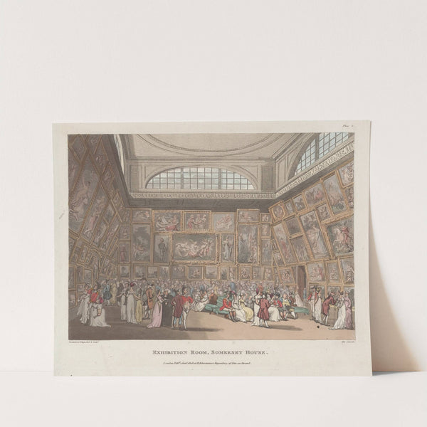 Exhibition Room, Somerset House. (1808) by Thomas Rowlandson