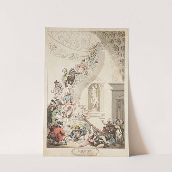 Exhibition stare case by Thomas Rowlandson
