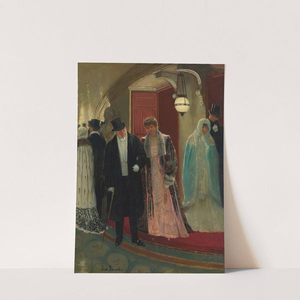 Exit From The Loge Of The Opera by Jean Béraud