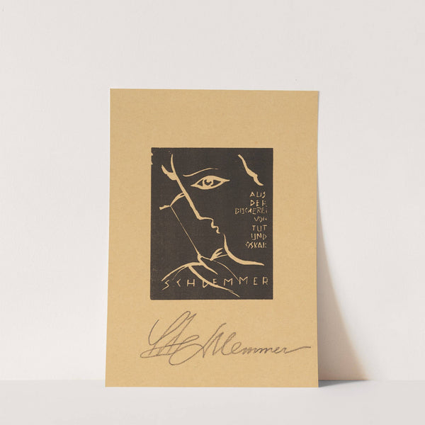 Exlibris (1925) by Oskar Schlemmer