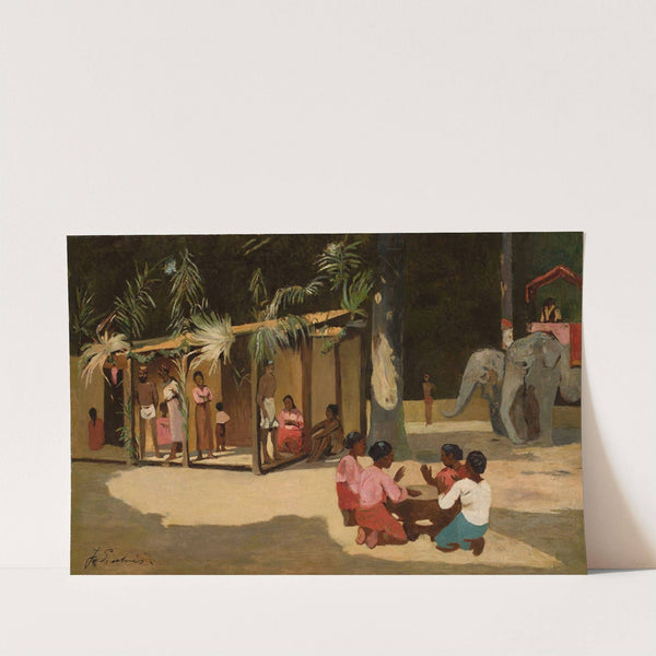 Exotic scene by Jean Lulvès