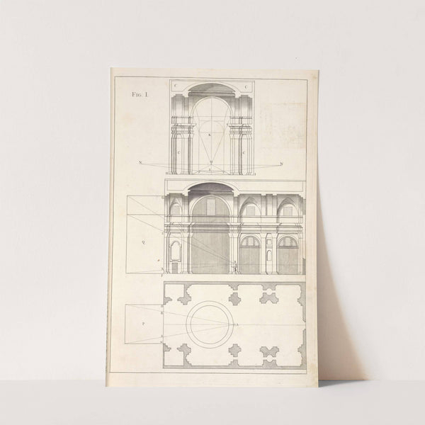 Explication of the lines of the plan and horizon, and of the points of the eye and of the distance. by Andrea Pozzo