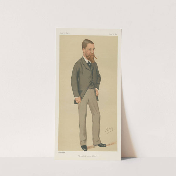 Explorers and Inventors. ‘He walked across Africa’. Lieutenant Cameron. 15 July 1876 (1876) by Leslie Matthew Ward