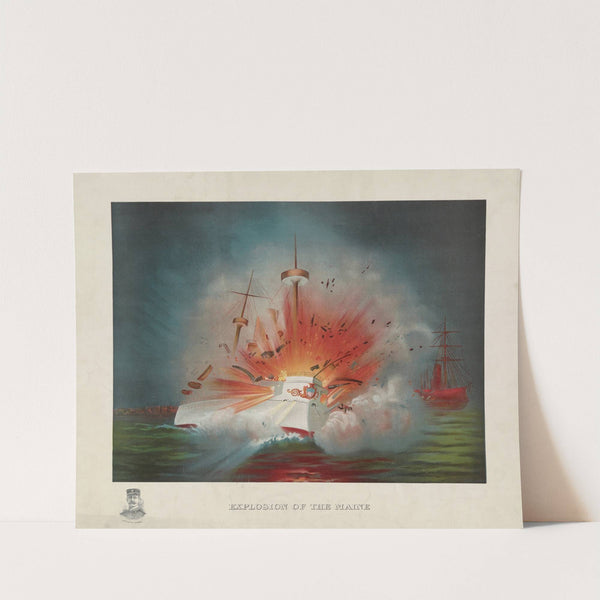 Explosion of the Maine (1898) by Muller, Luchsinger & Co.