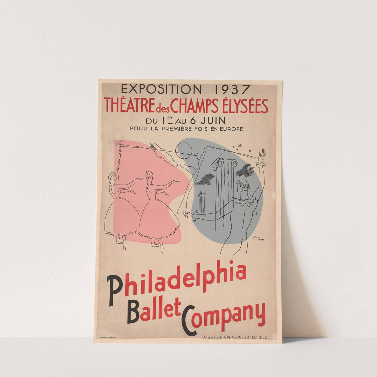 Exposition 1937. Théâtre des Champs-Élysées, du 1er au 6 juin, pour la première fois en Europe – Philadelphia Ballet Company (1937) by Alberto Pinto