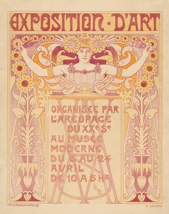 Exposition d’art au Musée Moderne. Organisée Par L’Aeropage (1898)