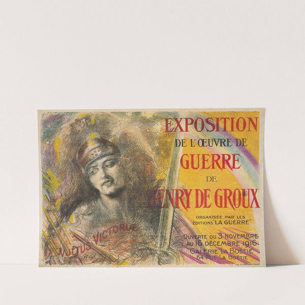 Exposition de l’oeuvre de guerre de Henry de Groux (1916) by Henry de Groux