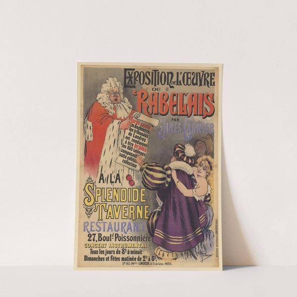 Exposition de l’oeuvre de Rabelais par Jules Garnier à la Splendide Taverne, restaurant (1890) by Albert Guillaume
