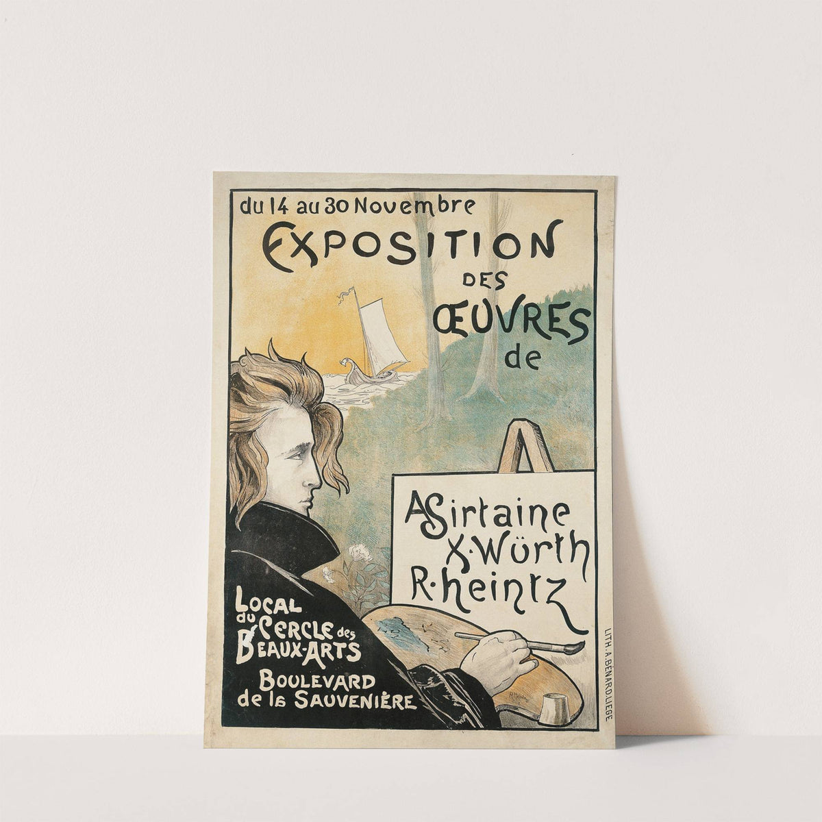 Exposition des œuvres de A. Sirtaine, X. Würth, R. Heintz by Richard Heintz