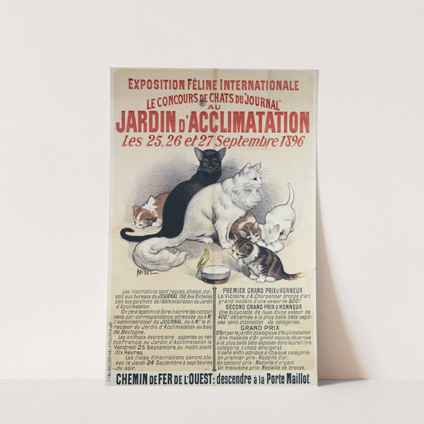 Exposition Feline Internationale Le Concours De Chats Du Journal Au Jardin D’acclimatation (1896) by Auguste Roedel