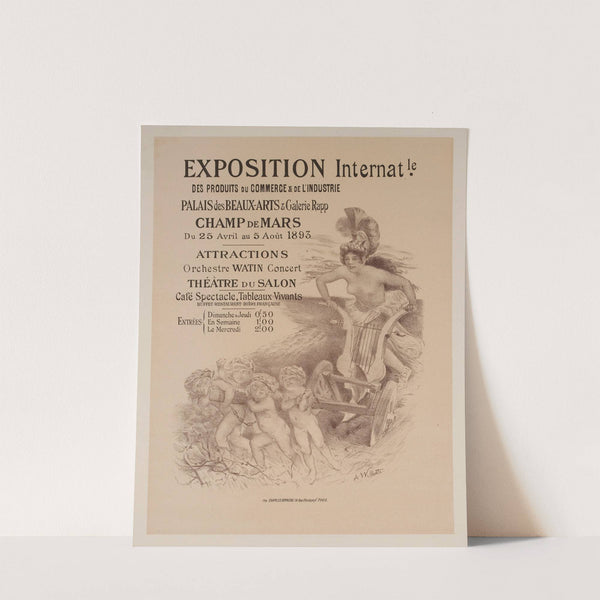 Exposition Internationale des Produits du Commerce & de l’Industrie Palais des Beaux-arts & Galerie Rapp Champ de by Adolphe Léon Willette