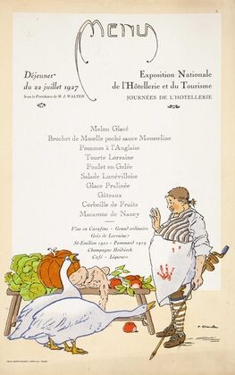Exposition Nationale de l’Hôtellerie et du Tourisme – Déjeuner du 22 juillet 1927 — size preview