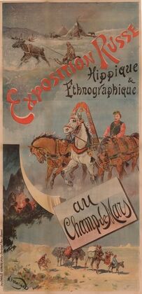 Exposition Russe hippique et ethnographique, au Champs de mars (1895)