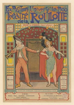 Exposition universelle de 1900. Théâtre de la Roulotte Rue de Paris (Cours la Reine) (1900) — size preview