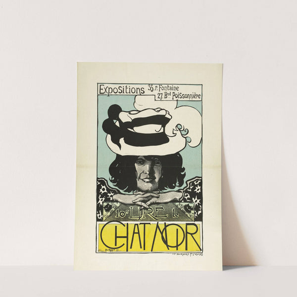 Expositions 35, r. Fontaine 27, Brd. Poissonnière 10c LIRE le CHAT NOIR (1897) by Léonce Burret