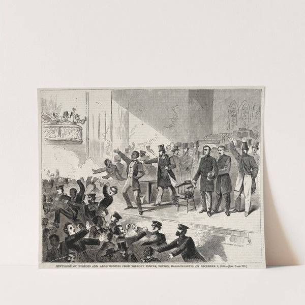 Expulsion of Negroes and Abolitionists from Tremont Temple, Boston, Massachusetts, on December 3, 1860 (1860) by Winslow Homer