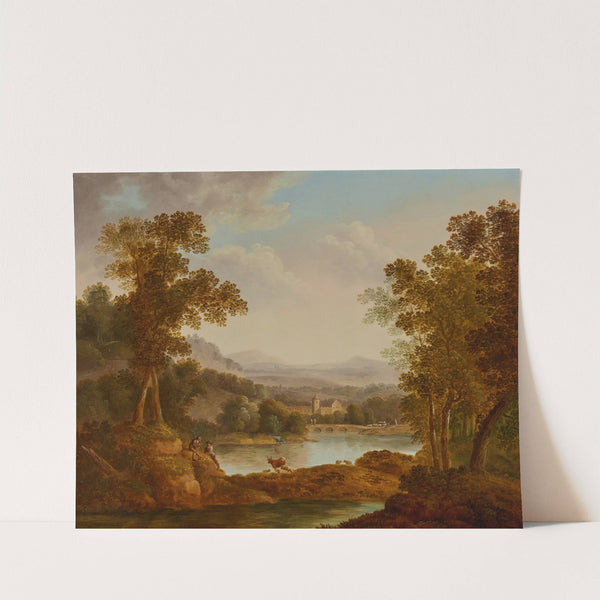 Extensive Landscape With Figures And Animals by John Smith of Chichester