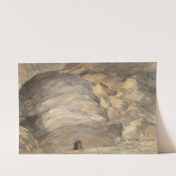 Exterieur van grot Santa Maria Capella (1778) by Abraham-Louis-Rodolphe Ducros