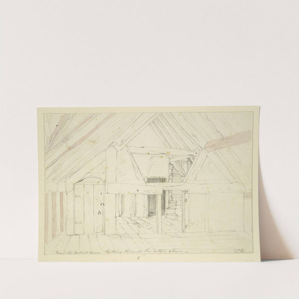 Exterior and interior views of the birthplace by John Thomas Blight