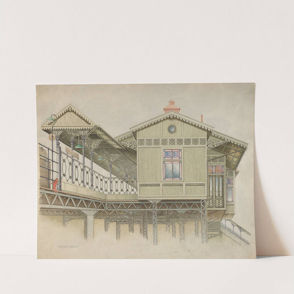 Exterior of Elevated Station by Hans Westendorff