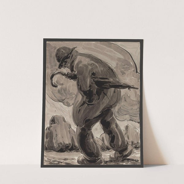 Extract from the Series ‘The Man with the Stone’ (1922) by Alfred Ost