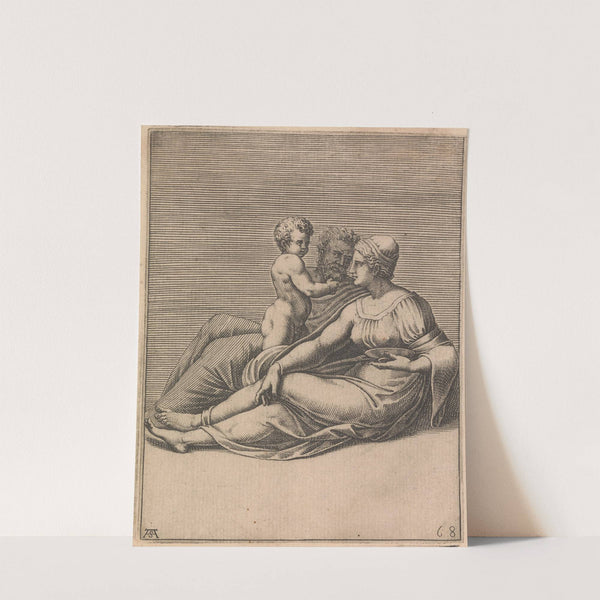 Ezekias, Ancestor of Christ by Adamo Scultori