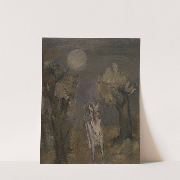 Ezel bij maanlicht by Arie Van de Giessen