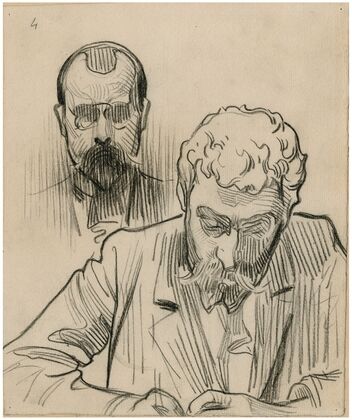 F. Oldewelt, schilder en onbekende man