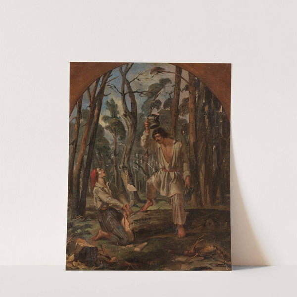 Fable of the lumberjack (1854 - 1855) by Ignacy Gierdziejewski