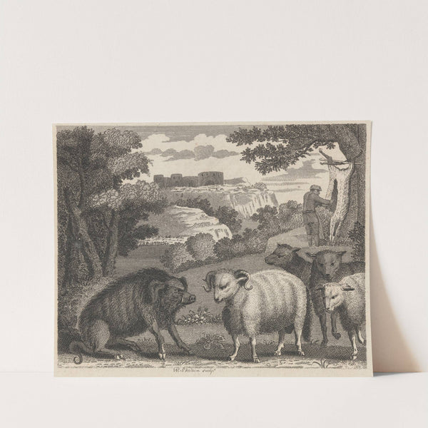 Fable V. The Wild Boar and the Ram by John Wootton