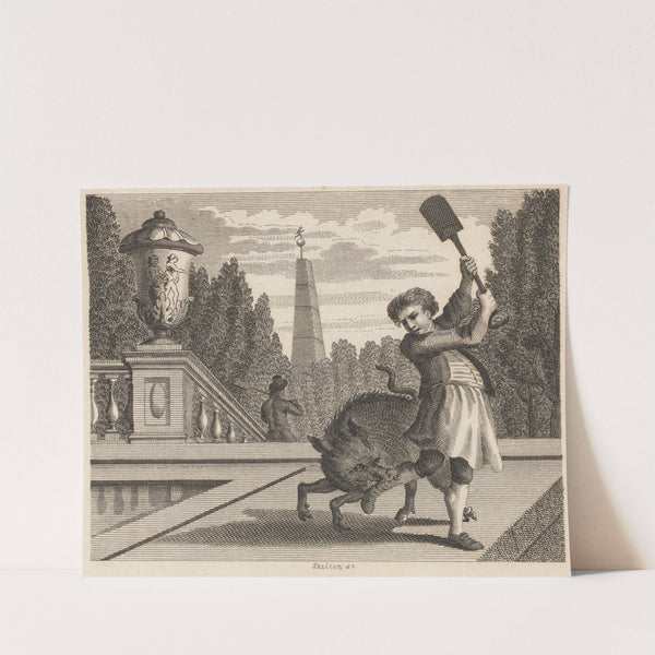 Fable XLVIII. The Gardener and the Hog by John Wootton