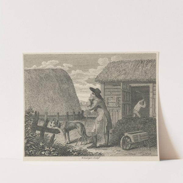 Fable XXXV. The Barley-mow and the Dunghil by John Wootton