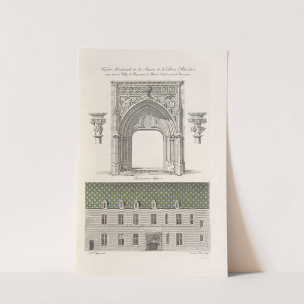 Façade méridionale de la maison de la reine blanche, situé dans le village de Lery, canton de pont de l'arche en haute Normandie by Nicolas Xavier Willemin