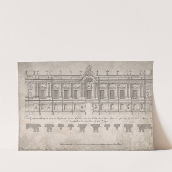Façade of Palace decorated for the Marriage of the King of Naples to the Archduchess of Austria by Luigi Vanvitelli