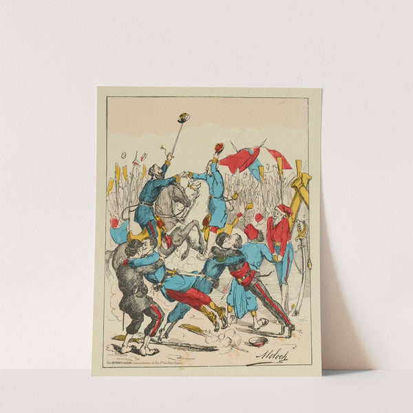 Façon dont le gouvernement de Versailles-les-empaillés, remportera la victoire à la bataille de crosse-en-l’air by Moloch (Alphonse Hector Colomb)