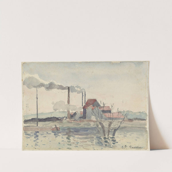Factory on the Oise at Pontoise (1873) by Camille Pissarro