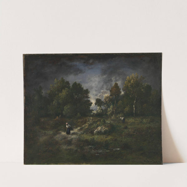 Faggot Gatherers in a Wooden Landscape by Narcisse-Virgile Diaz de La Peña