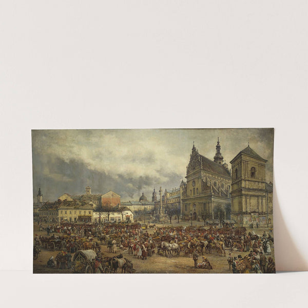 Fair before Easter at the Bernardine square in Lviv in 1895 (1895) by Tadeusz Rybkowski