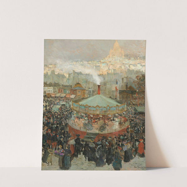 Fairground With The Sacré-Coeur In The Background by Louis Abel-Truchet