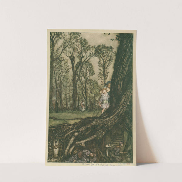 Fairies are all more or less in hiding until dusk (1913) by Arthur Rackham