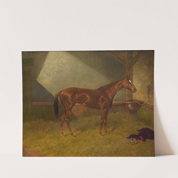 Fairplay, a Racehorse in a Stable (1909) by Henry Stull