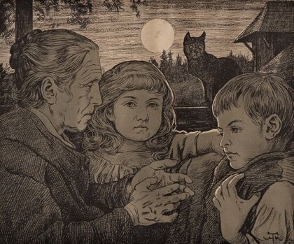 Fairy tale storyteller (1895)