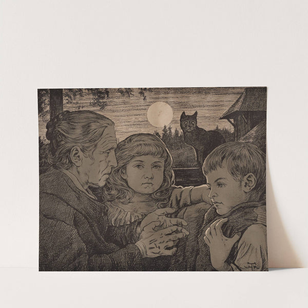 Fairy tale storyteller (1895) by Hans Thoma