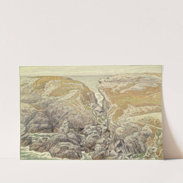 Falaises à Belle-Isle en mer (1910) by Henri Rivière