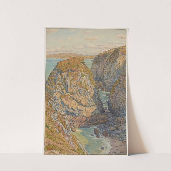 Falaises du Grand Ris. (Baie de Douarnenez) (1908) by Henri Rivière