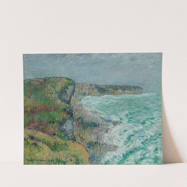 Falaises d’Yport en hiver (1924) by Gustave Loiseau