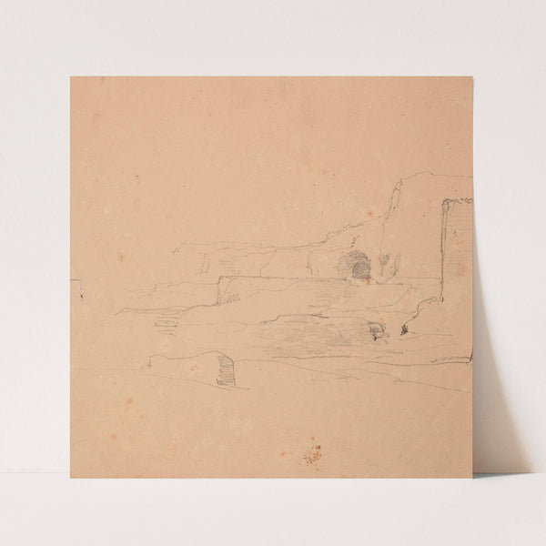 Falaises en bord de mer by Jacques-Raymond Brascassat